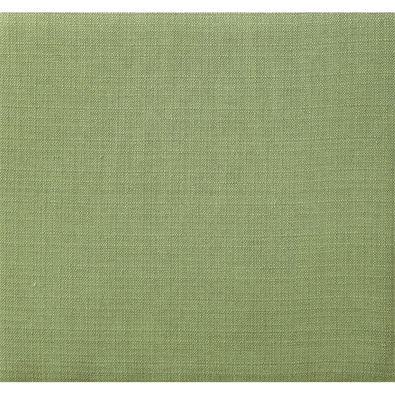 Furniture of America Larson Fabric Square Speaker Ottoman in Green
