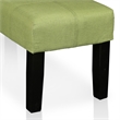 Furniture of America Parcey Contemporary Fabric Padded Bench in Green