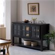 Furniture of America Tellun Contemporary Wood Multi-Storage Buffet in Walnut