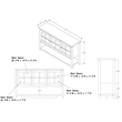 Furniture of America Tellun Contemporary Wood Multi-Storage Buffet in Walnut