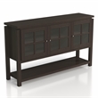 Furniture of America Tellun Contemporary Wood Multi-Storage Buffet in Walnut