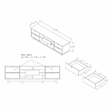 Furniture of America Aaron Contemporary Wood 71-inch TV Stand in White