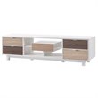 Furniture of America Aaron Contemporary Wood 71-inch TV Stand in White