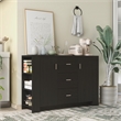 Furniture of America Nathan Modern Wood Multi-Storage Buffet in Cappuccino