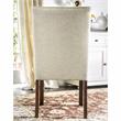 Furniture of America Janna Fabric Padded Dining Chair in Espresso (Set of 2)