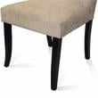 Furniture of America Landon Fabric Side Chair in Ivory and Black (Set of 2)