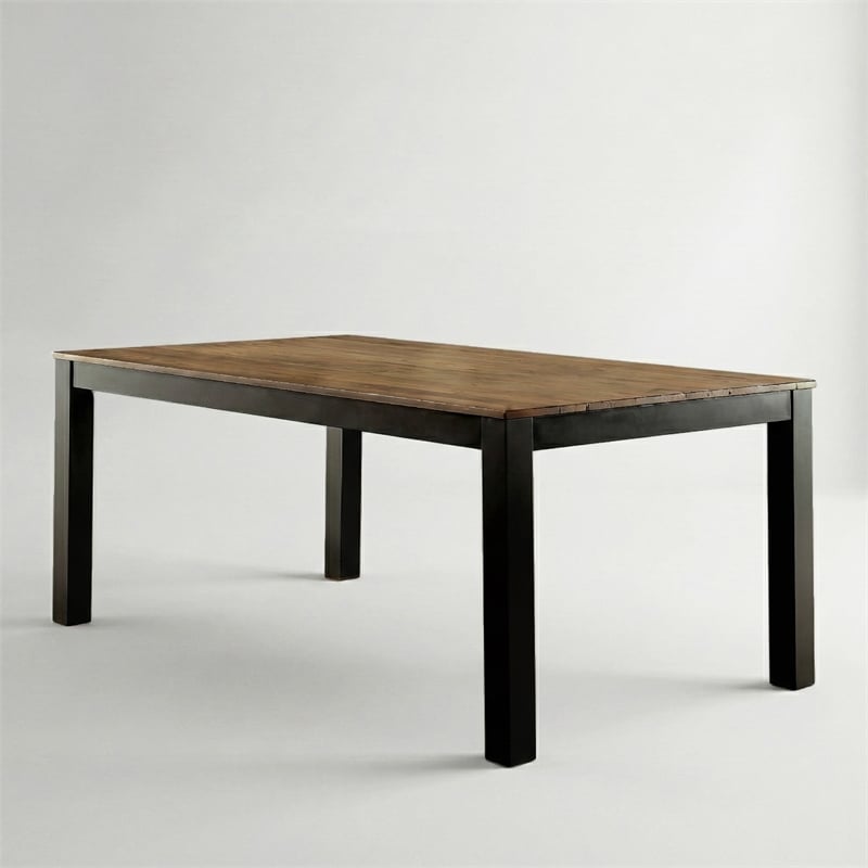 Furniture of America Landon Contemporary Wood Dining Table in Black