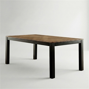 Furniture of America Landon Contemporary Wood Dining Table in Black