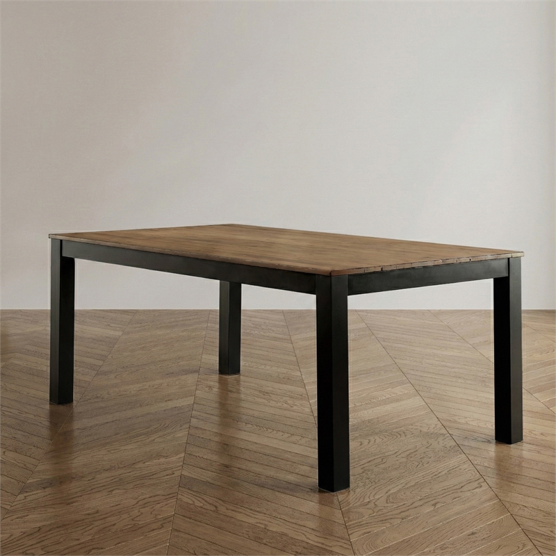 Furniture of America Landon Contemporary Wood Dining Table in Black