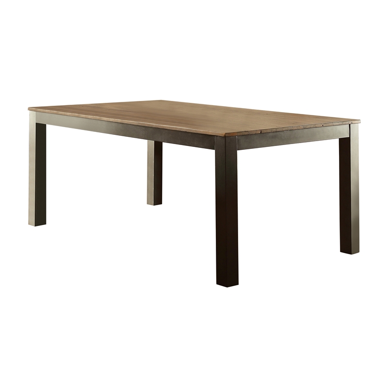 Furniture of America Landon Contemporary Wood Dining Table in Black