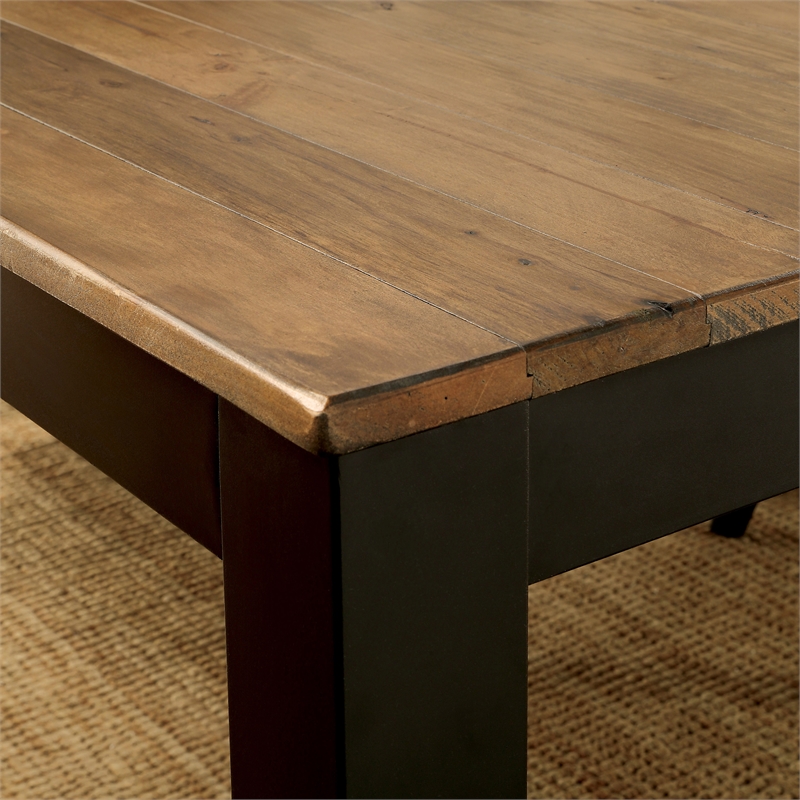 Furniture of America Landon Contemporary Wood Dining Table in Black