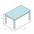 Furniture of America Landon Contemporary Wood Dining Table in Black