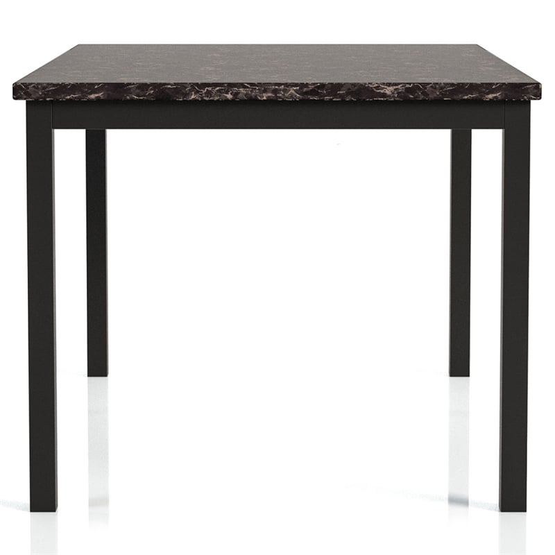 Furniture of America Maxson Transitional Metal 60-Inch Dining Table in Black