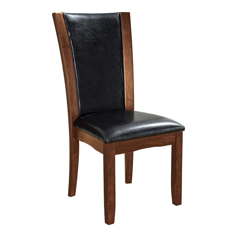 Furniture of America Waverly 7-Piece Wood Oval Dining Set in Brown Cherry