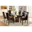 Furniture of America Waverly 7-Piece Wood Oval Dining Set in Brown Cherry
