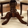Furniture of America Amersty Round Wood Dining Table in Brown Cherry
