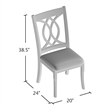 Furniture of America Amersty Wood Dining Chair in Brown Cherry (Set of 2)