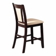 Furniture of America Arena 9-Piece Wood Counter Height Dining Set in Dark Cherry