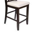 Furniture of America Arena 9-Piece Wood Counter Height Dining Set in Dark Cherry