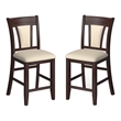 Furniture of America Arena 9-Piece Wood Counter Height Dining Set in Dark Cherry