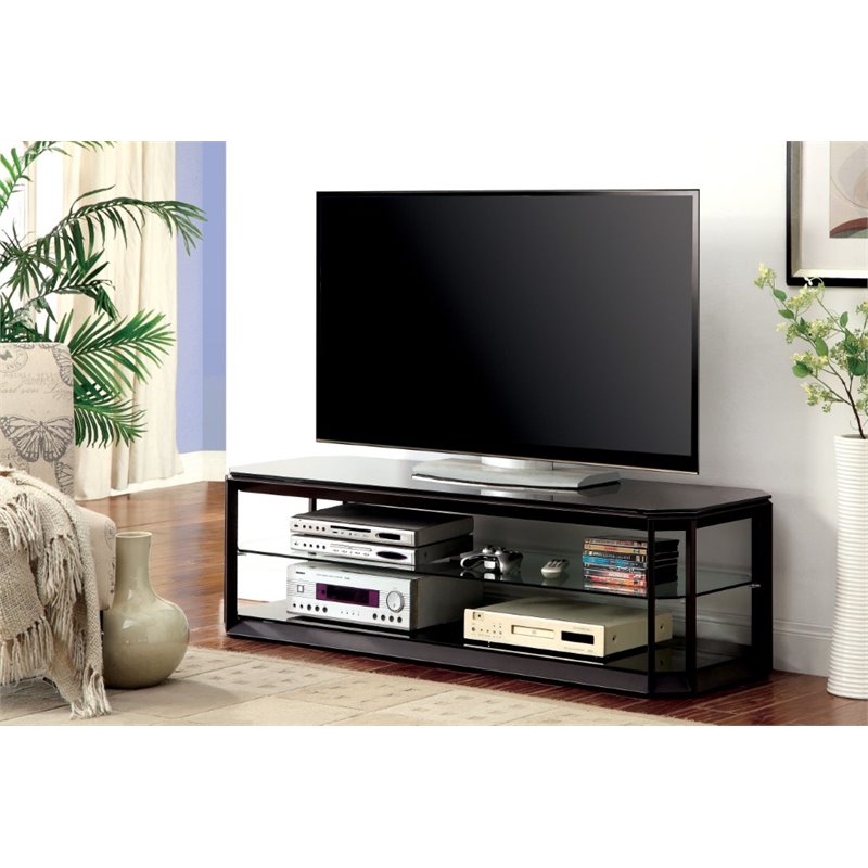 Furniture Of America Dalton Modern 60 Metal Tv Stand In Brown Idf Furniture Of America Dalton Modern 60