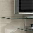 Furniture of America Norten Glass Top 63-inch TV Stand in Black and White