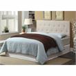 Furniture of America Warscher Fabric Full Queen Tufted Headboard in Ivory