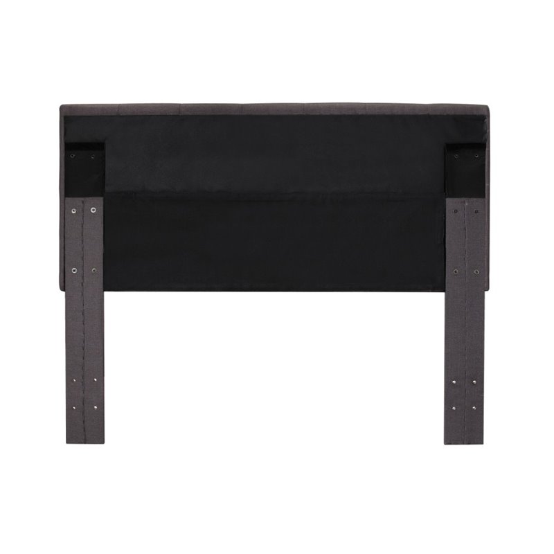 Furniture of America Warscher Fabric Full/Queen Tufted Headboard in Gray