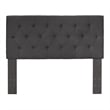 Furniture of America Warscher Fabric Full/Queen Tufted Headboard in Gray