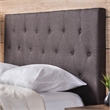 Furniture of America Warscher Fabric Full/Queen Tufted Headboard in Gray