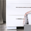 Furniture of America Rayland Contemporary Wood 5-Drawer Chest in Glossy White