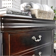 Furniture of America Ruben Traditional Solid Wood 5-Drawer Chest in Cherry
