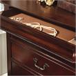 Furniture of America Ruben Traditional Solid Wood 5-Drawer Chest in Cherry