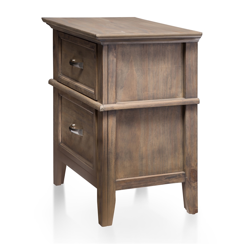 Furniture of America Ackerson Transitional Wood 2Drawer Nightstand in