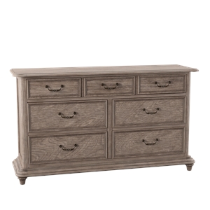 furniture of america calpa 7 drawer solid wood dresser in rustic natural tone