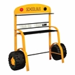 Furniture of America Rowell Novelty Metal Desk with Stool in Yellow