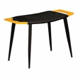 Furniture of America Rowell Novelty Metal Desk with Stool in Yellow