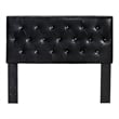 Furniture of America Kylen Faux Leather Full/Queen Headboard in Black