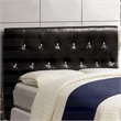 Furniture of America Kylen Faux Leather Full/Queen Headboard in Black