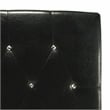 Furniture of America Kylen Faux Leather Twin Headboard in Black