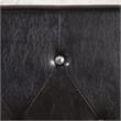 Furniture of America Kylen Faux Leather Twin Headboard in Black