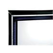 Furniture of America Rachel Wood 9-Drawer LED Dresser and Mirror in Black