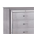 Furniture of America Rachel Contemporary Solid Wood 5-Drawer Chest in Silver