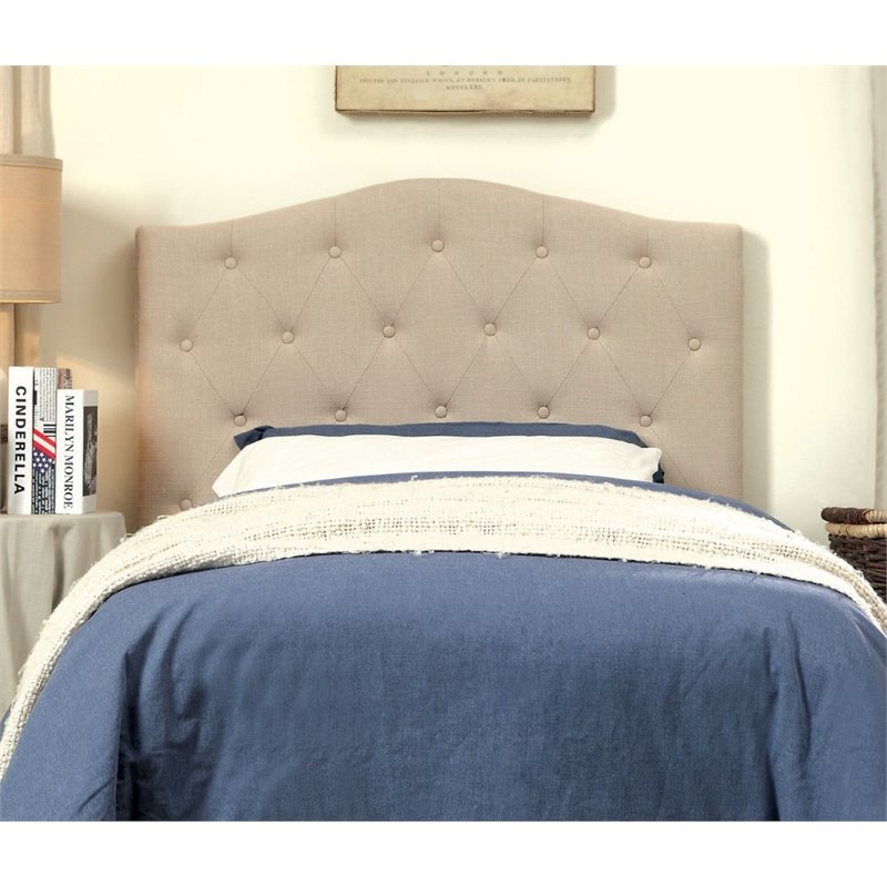 Furniture Of America Saira Fabric Twin, Furniture Of America Upholstered Headboard