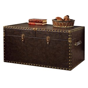 Furniture of America Lange Trunk Coffe..