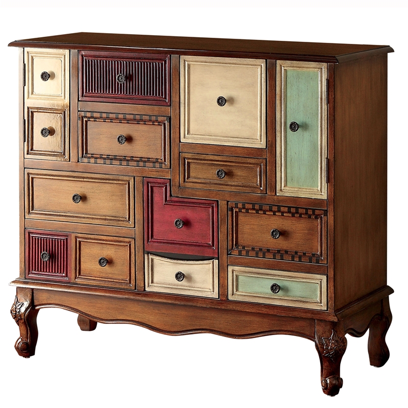 Furniture of America Farraery Wood 9Drawer Accent Chest