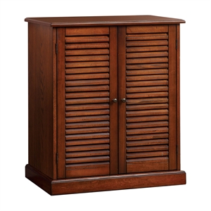 furniture of america medley 5 shelf transitional solid wood shoe cabinet