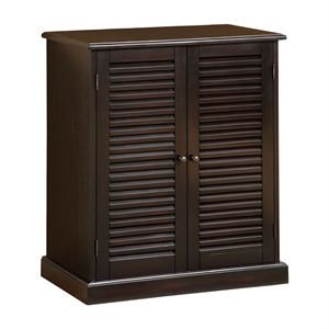 furniture of america medley 5 shelf transitional solid wood shoe cabinet