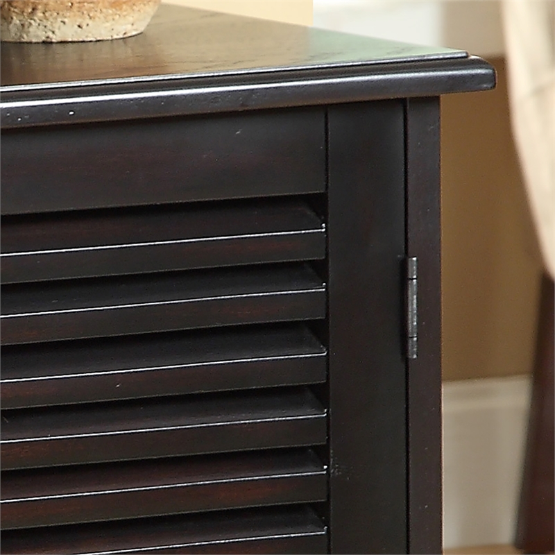 Furniture of America Medley Transitional Wood 5-Shelf Shoe Cabinet in Espresso