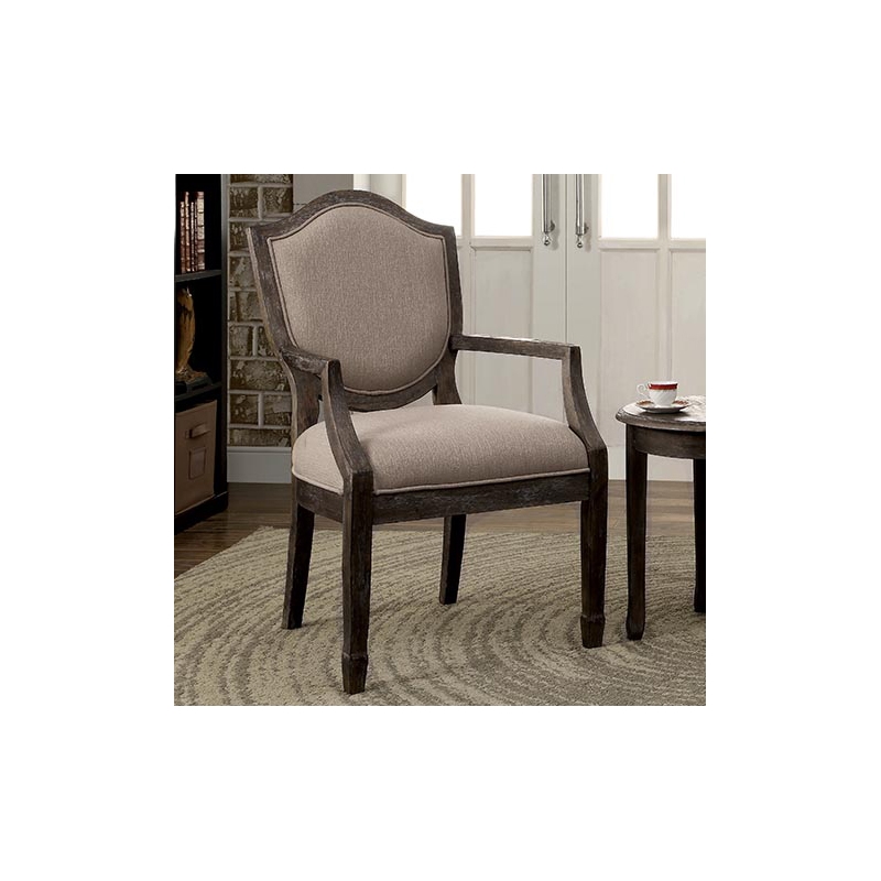 Furniture of America Beatrice Wood 3Piece Accent Table and Chair Set in Gray Cymax Business